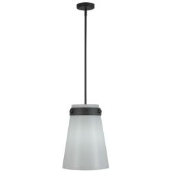 Artcraft Dahlia 12" Wide Black Mini Pendant