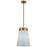 4_Artcraft Dahlia 12" Wide Brushed Brass Mini Pendant more views
