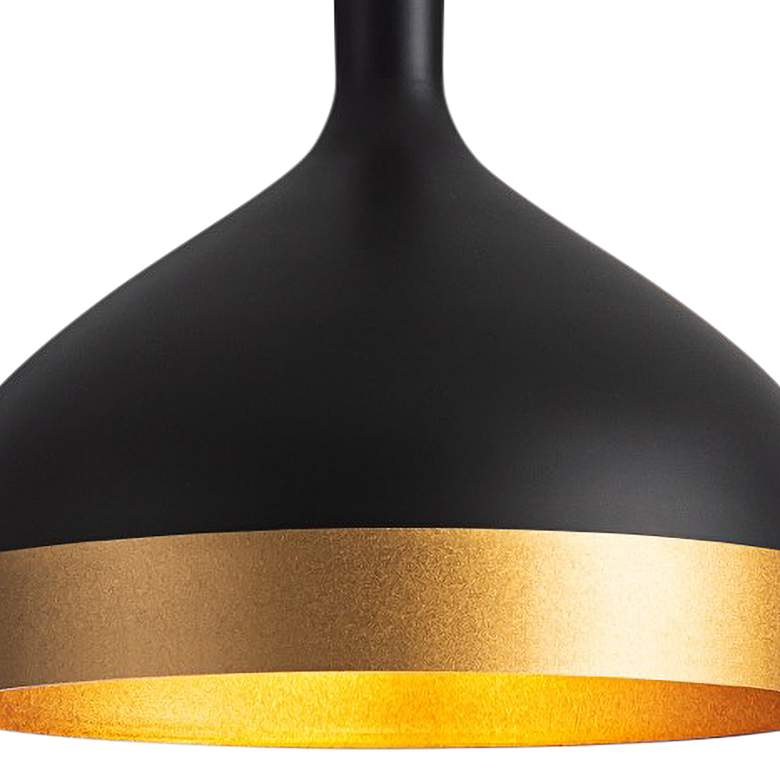 Image 3 Artcraft Dash 1-Light Pendant Black & Gold more views