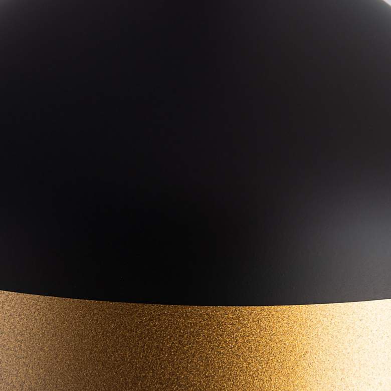 Image 5 Artcraft Dash 1-Light Pendant Black & Gold more views