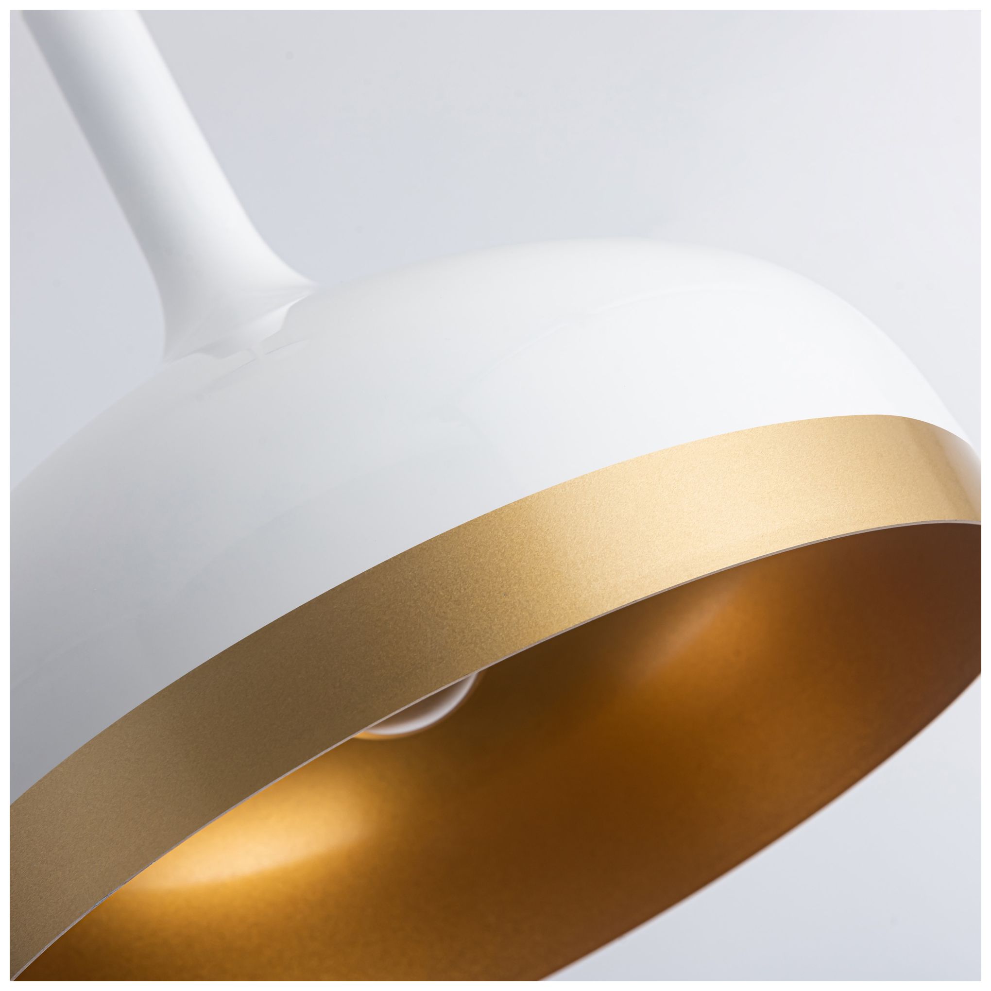 Image 4 Artcraft Dash 1-Light Pendant White & Gold more views