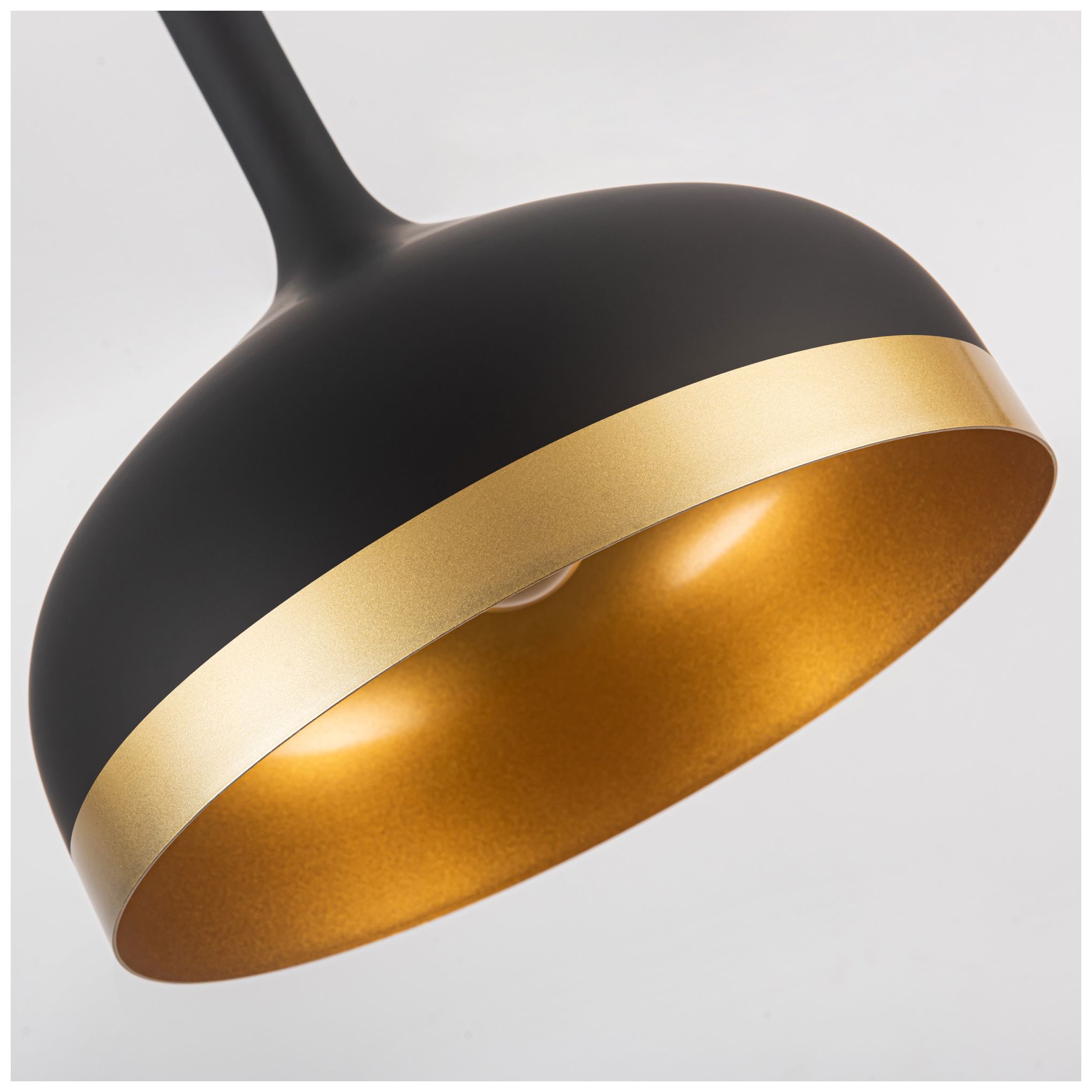 Image 4 Artcraft Dash 12" Wide 1-Light Gold and Black Modern Dome Pendant more views