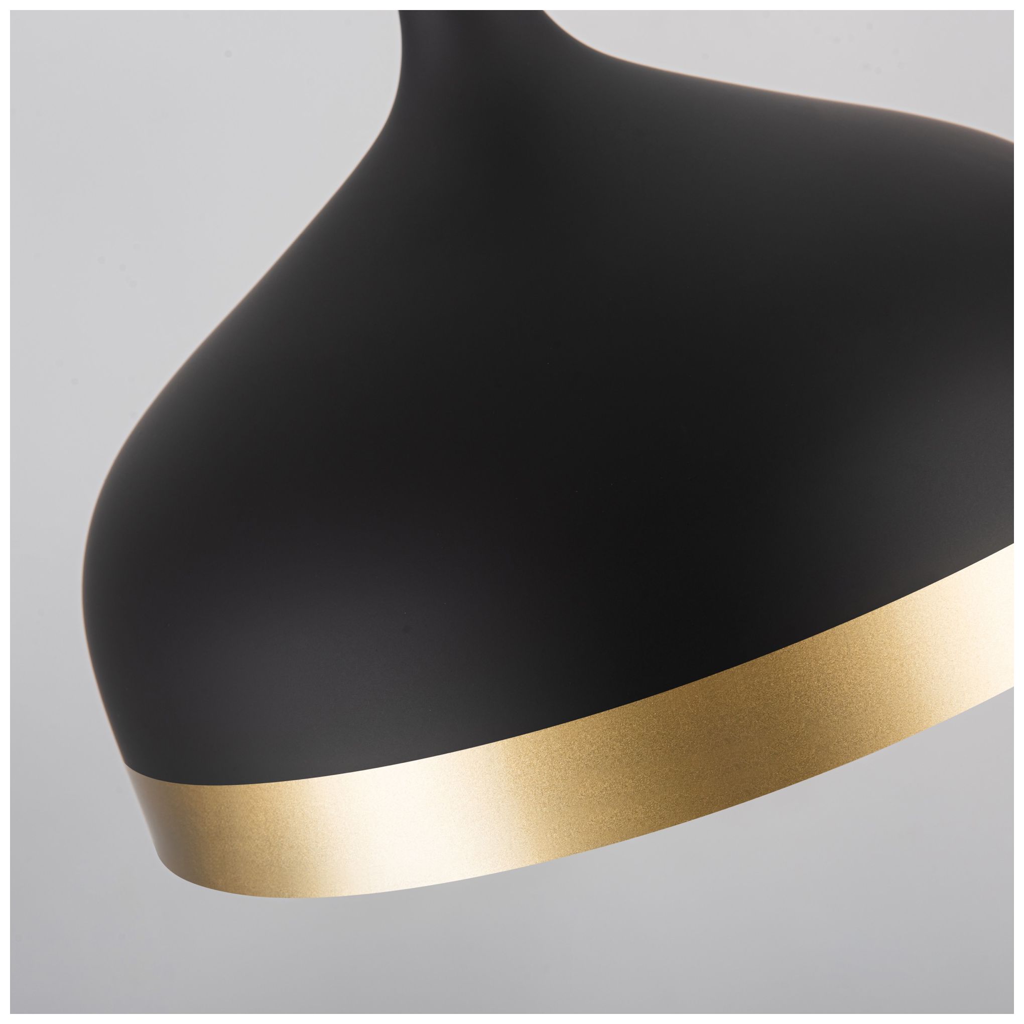 Image 5 Artcraft Dash 12" Wide 1-Light Gold and Black Modern Dome Pendant more views
