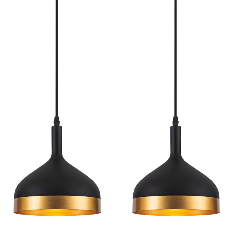 Image 2 Artcraft Dash 41" Wide Black and Gold 4-Light Island Pendant more views