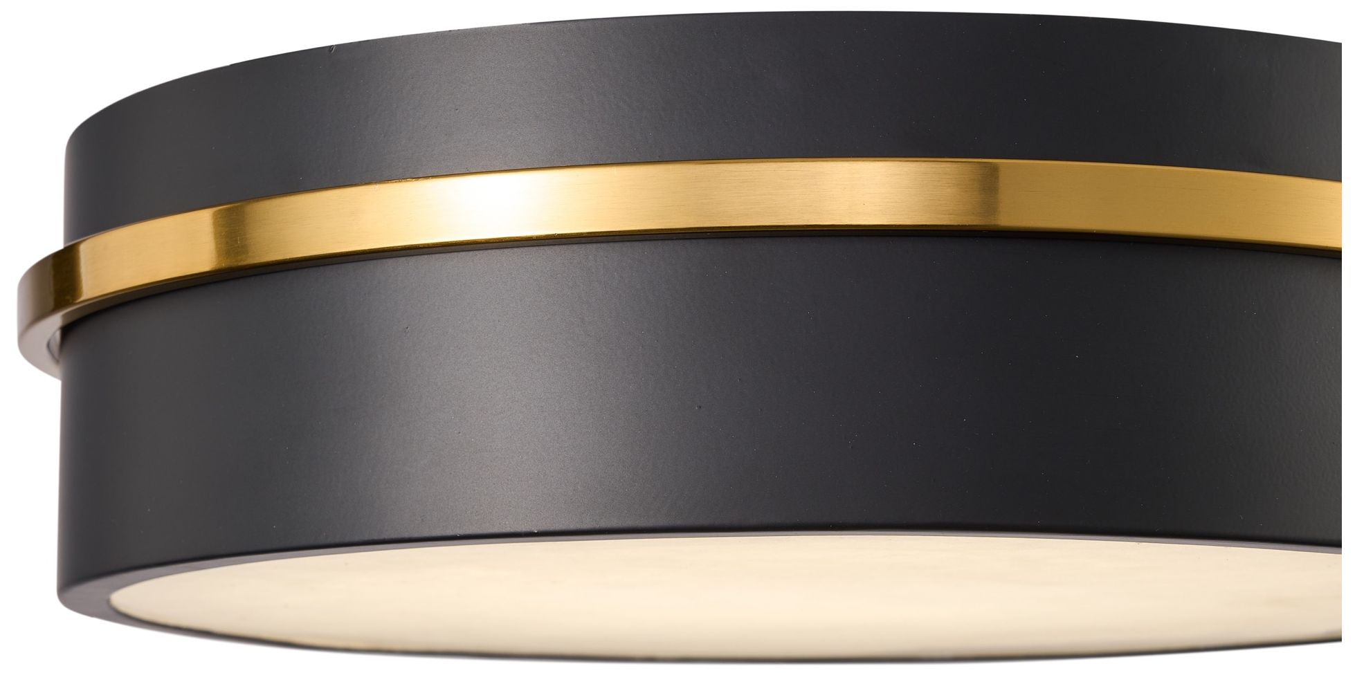 Image 4 Artcraft Dax 15 1/4" Wide Black and Brass LED Ceiling Light more views