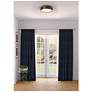 6_Artcraft Dax 15 1/4" Wide Black and Brass LED Ceiling Light more views