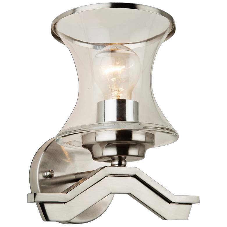 Image 1 Artcraft Dorset 9 1/2" High Brushed Nickel Wall Sconce