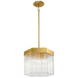 Artcraft Emma 14" Wide Brushed Brass Pendant Light