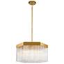 1_ArtCraft Emma 21" Wide Brushed Brass Pendant Light
