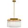 ArtCraft Emma 21" Wide Brushed Brass Pendant Light