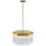 2_ArtCraft Emma 21" Wide Brushed Brass Pendant Light more views