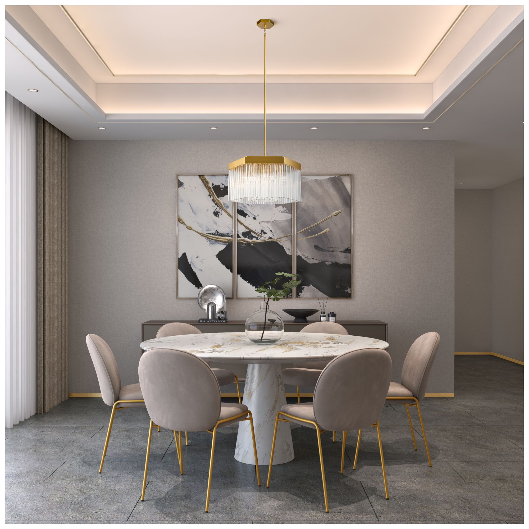 Image 6 ArtCraft Emma 21" Wide Brushed Brass Pendant Light more views