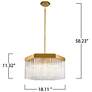 7_ArtCraft Emma 21" Wide Brushed Brass Pendant Light more views