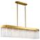 Artcraft Emma 48" Wide Brushed Brass Island Pendant
