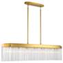2_Artcraft Emma 48" Wide Brushed Brass Island Pendant more views