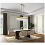 6_Artcraft Emma 48" Wide Brushed Brass Island Pendant more views