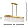 7_Artcraft Emma 48" Wide Brushed Brass Island Pendant more views
