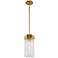 Artcraft Emma 7" Wide Brushed Brass Mini Pendant