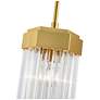 5_Artcraft Emma 7" Wide Brushed Brass Mini Pendant more views