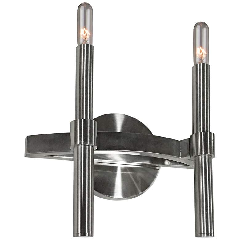 Image 1 Artcraft Encore 11 1/2 inchH Polished Nickel 2-Light Wall Sconce
