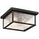 Artcraft Estate 12" Wide Black 3-Light Outdoor Ceiling Light