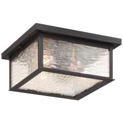 Artcraft Estate 12" Wide Black 3-Light Outdoor Ceiling Light