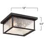 6_Artcraft Estate 12" Wide Black 3-Light Outdoor Ceiling Light more views