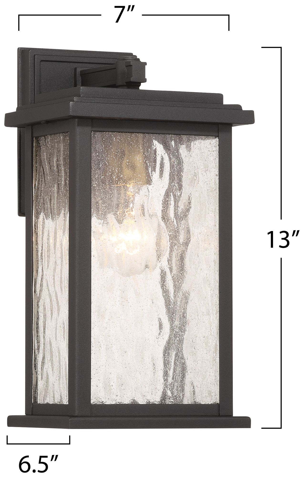 Image 6 Artcraft Estate 13" High Black Outdoor Wall Light more views