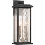 1_ArtCraft Estate 17" High Black 2-Light Outdoor Wall Light