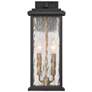 2_ArtCraft Estate 17" High Black 2-Light Outdoor Wall Light more views