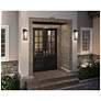 5_ArtCraft Estate 17" High Black 2-Light Outdoor Wall Light more views