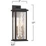 6_ArtCraft Estate 17" High Black 2-Light Outdoor Wall Light more views