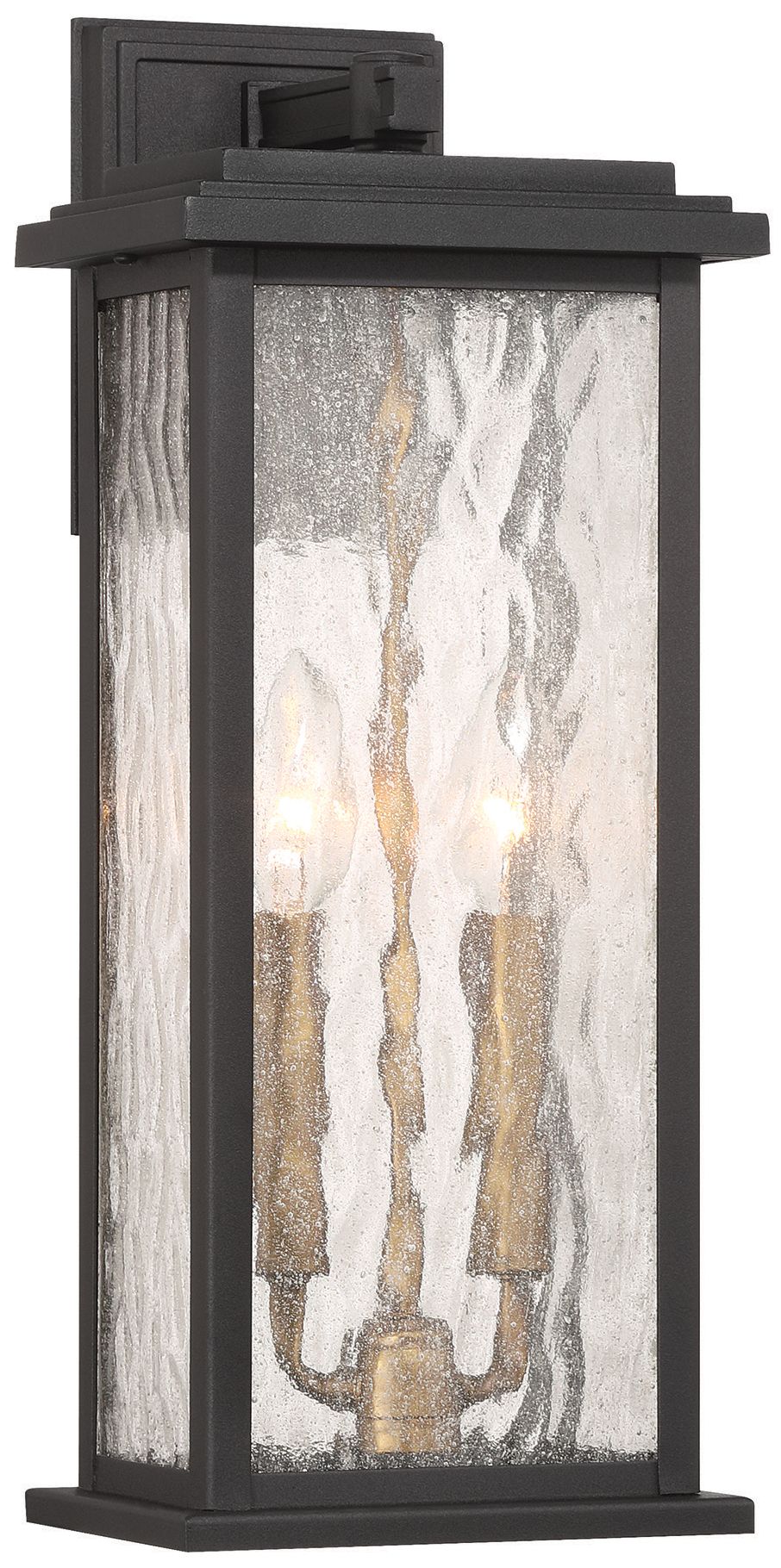 ArtCraft Estate 17" High Black 2-Light Outdoor Wall Light