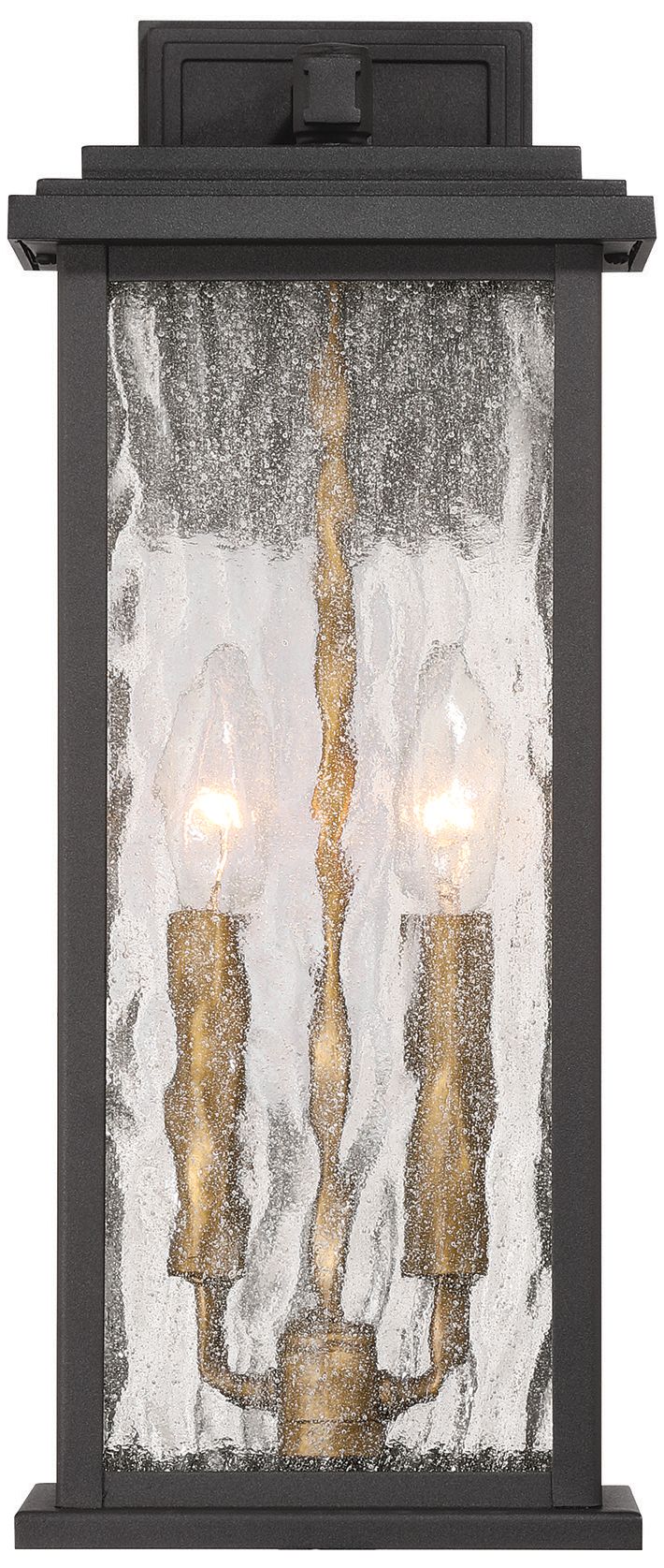 Image 2 ArtCraft Estate 17" High Black 2-Light Outdoor Wall Light more views