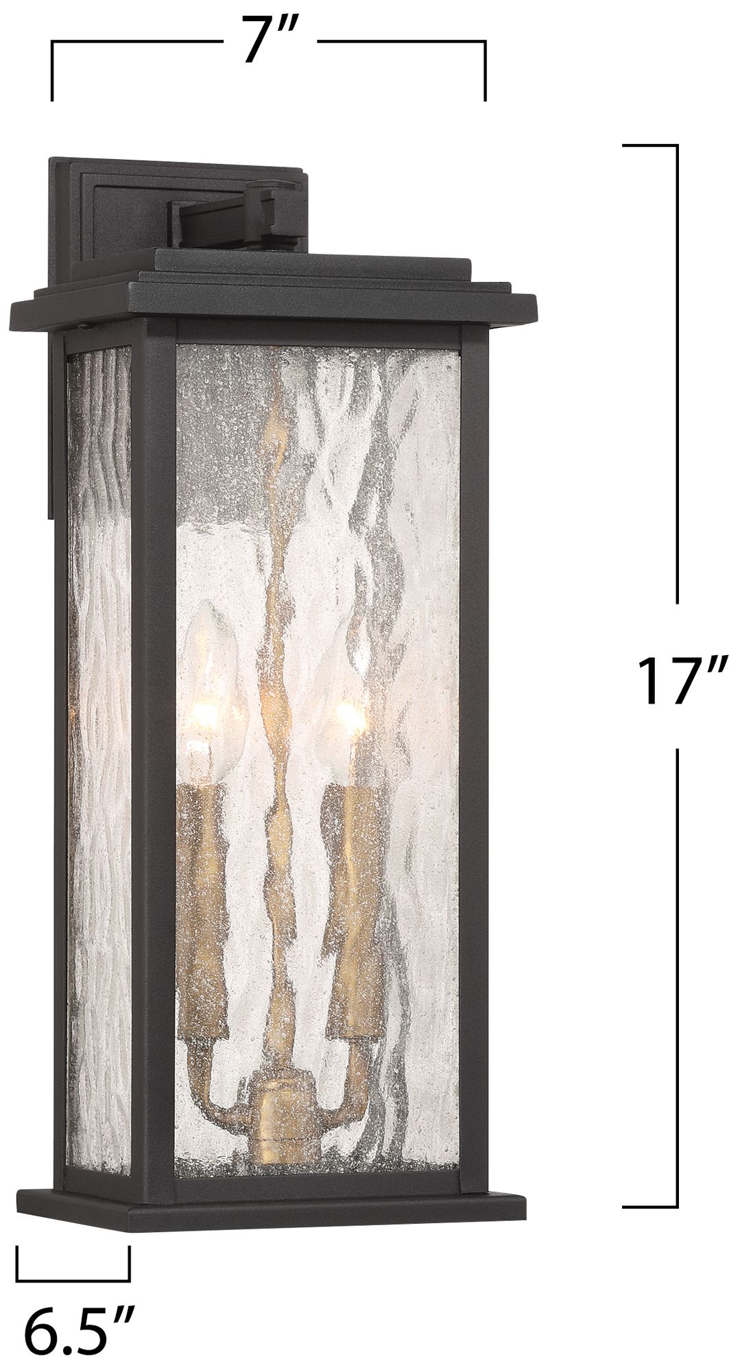 Image 6 ArtCraft Estate 17" High Black 2-Light Outdoor Wall Light more views
