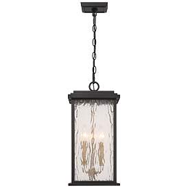 Image2 of Artcraft Estate 18" High Black 3-Light Outdoor Hanging Light more views