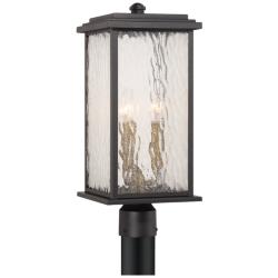 Artcraft Estate 20" High Black 3-Light Outdoor Post Light