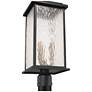 4_Artcraft Estate 20" High Black 3-Light Outdoor Post Light more views