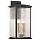 ArtCraft Estate 24" High Black 4-Light Outdoor Wall Light
