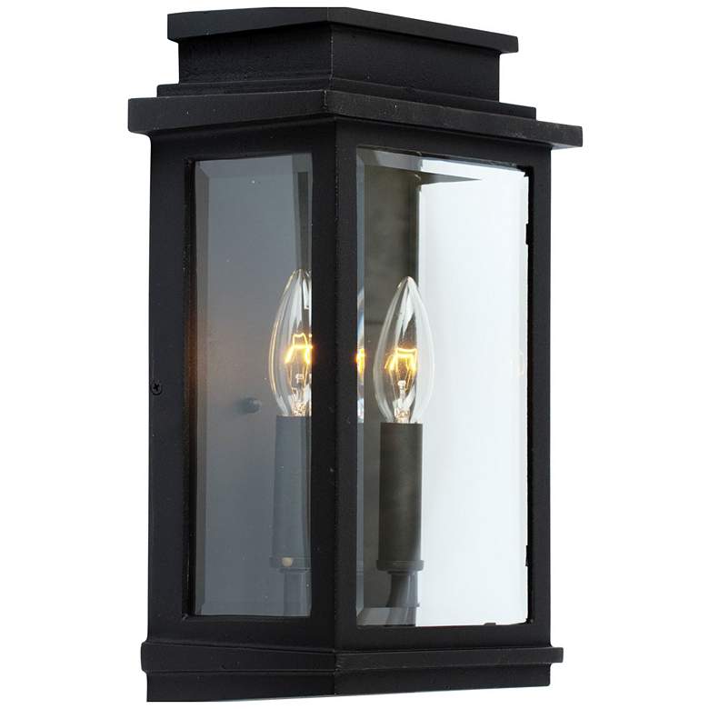 Image 1 Artcraft Freemont 13 1/2" High Black Outdoor Wall Light