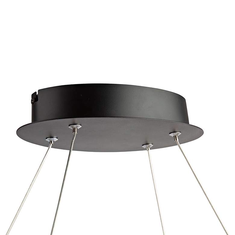 Image 5 Artcraft Gemini 46 1/2"W Black and Nickel LED Pendant Light more views