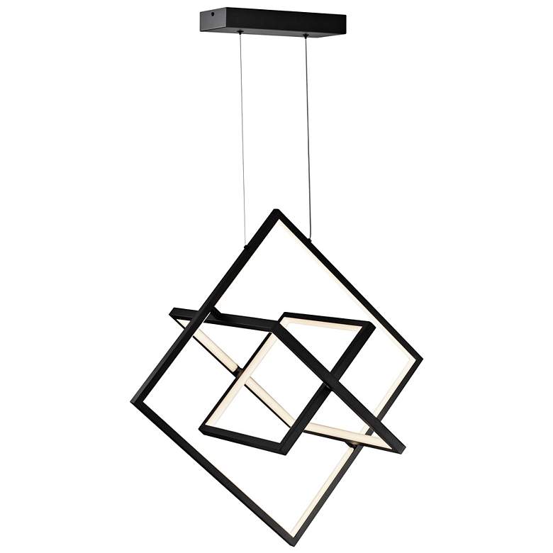 Image 2 Artcraft Graymar 10 1/2" Wide Matte Black LED Mini Pendant