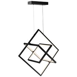 Artcraft Graymar 10 1/2" Wide Matte Black LED Mini Pendant