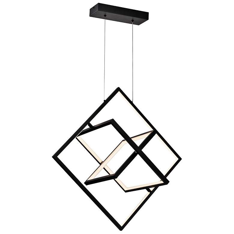 Image 3 Artcraft Graymar 10 1/2" Wide Matte Black LED Mini Pendant more views