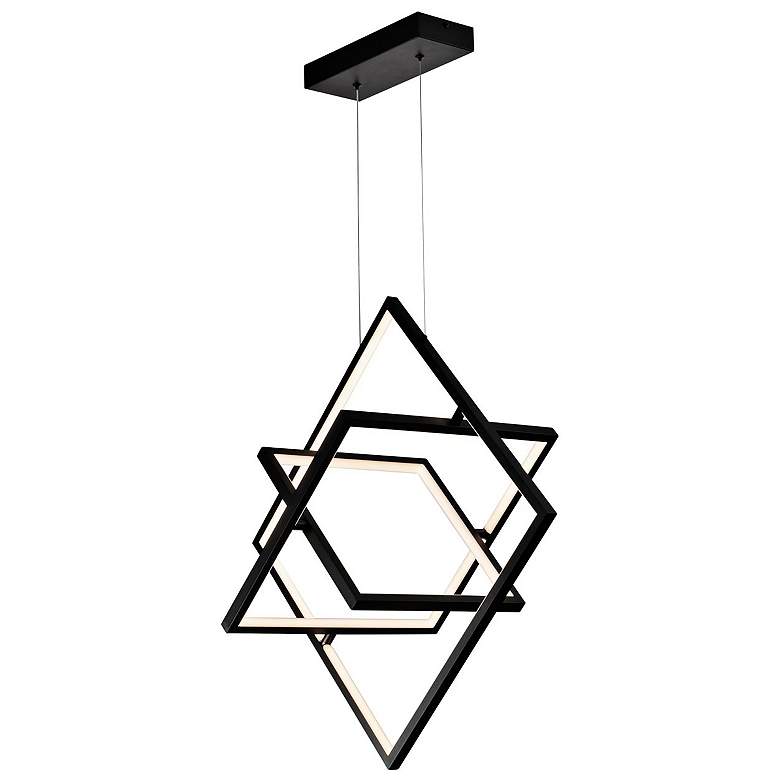 Image 4 Artcraft Graymar 10 1/2" Wide Matte Black LED Mini Pendant more views