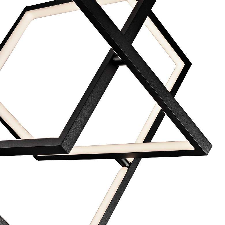 Image 5 Artcraft Graymar 10 1/2" Wide Matte Black LED Mini Pendant more views