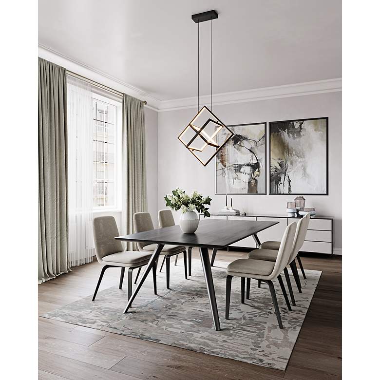 Image 7 Artcraft Graymar 10 1/2" Wide Matte Black LED Mini Pendant more views