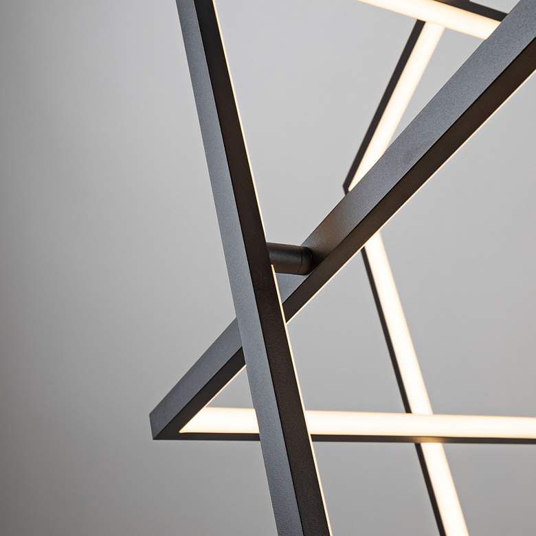 Image 5 Artcraft Graymar 34" Wide Matte Black LED Pendant Light more views