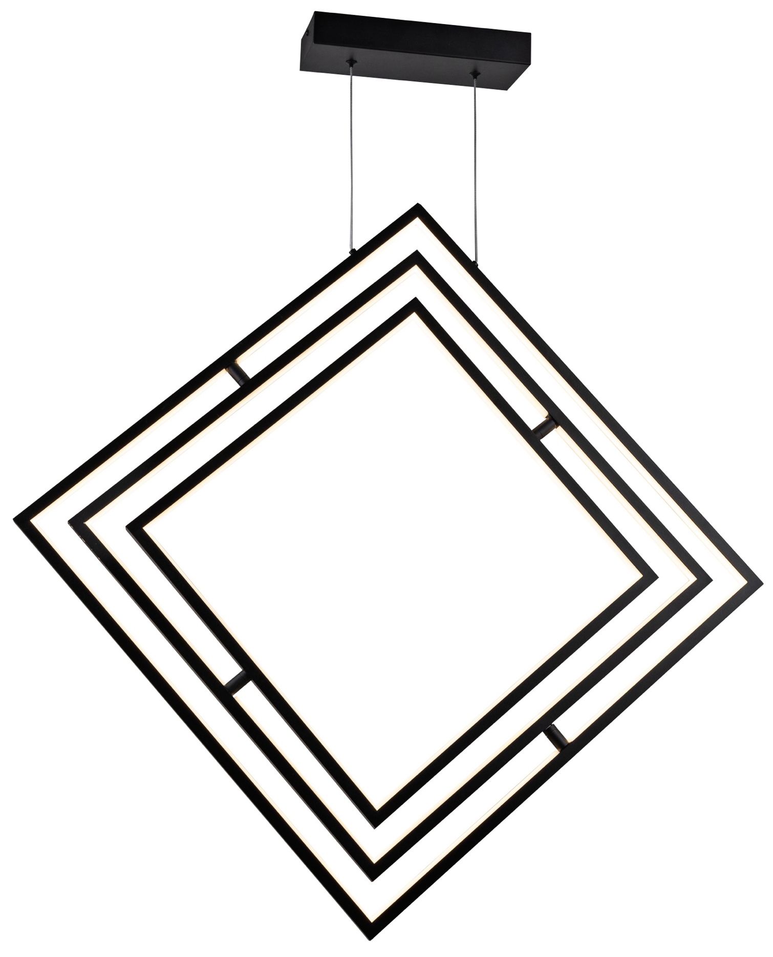 Artcraft Graymar 34" Wide Matte Black LED Pendant Light