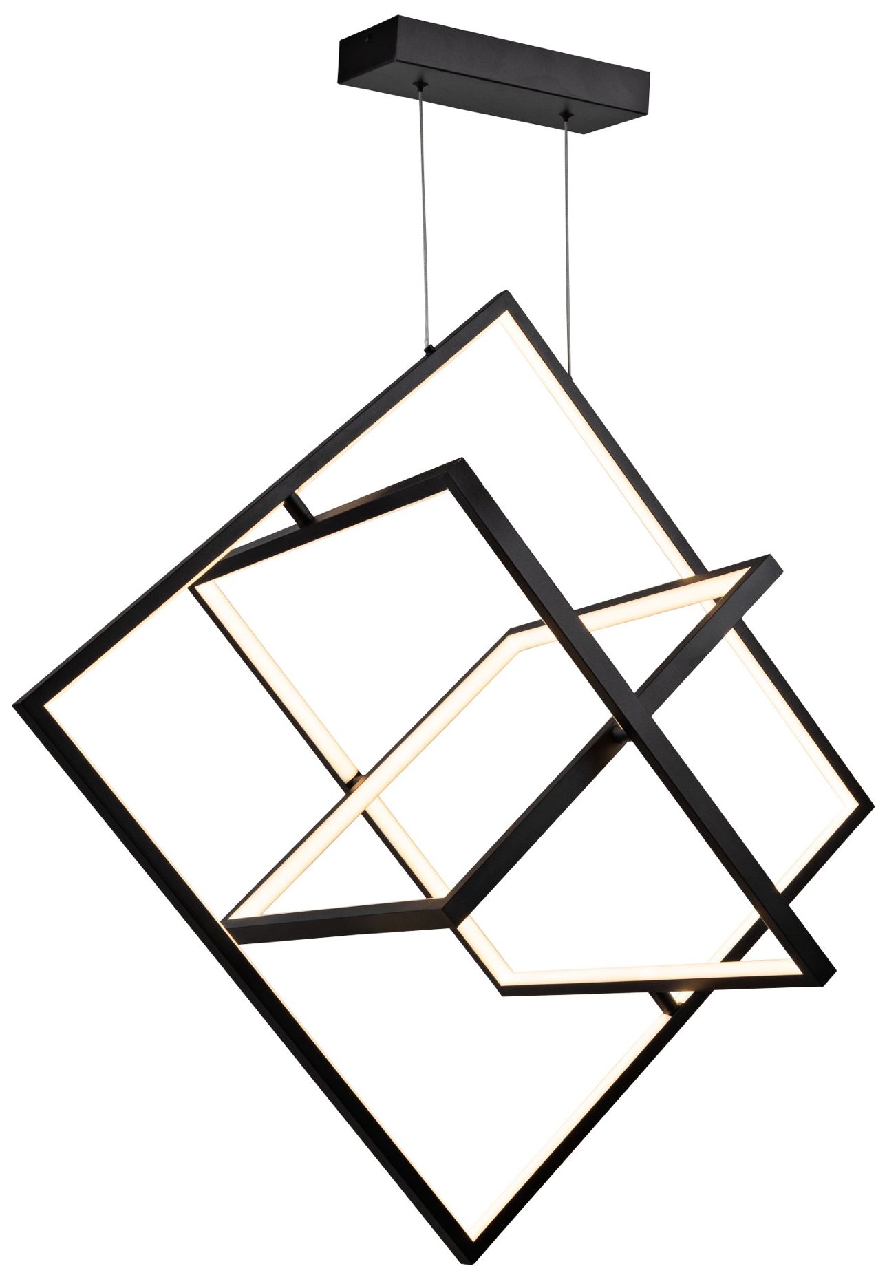 Artcraft Graymar 34" Wide Matte Black LED Pendant Light